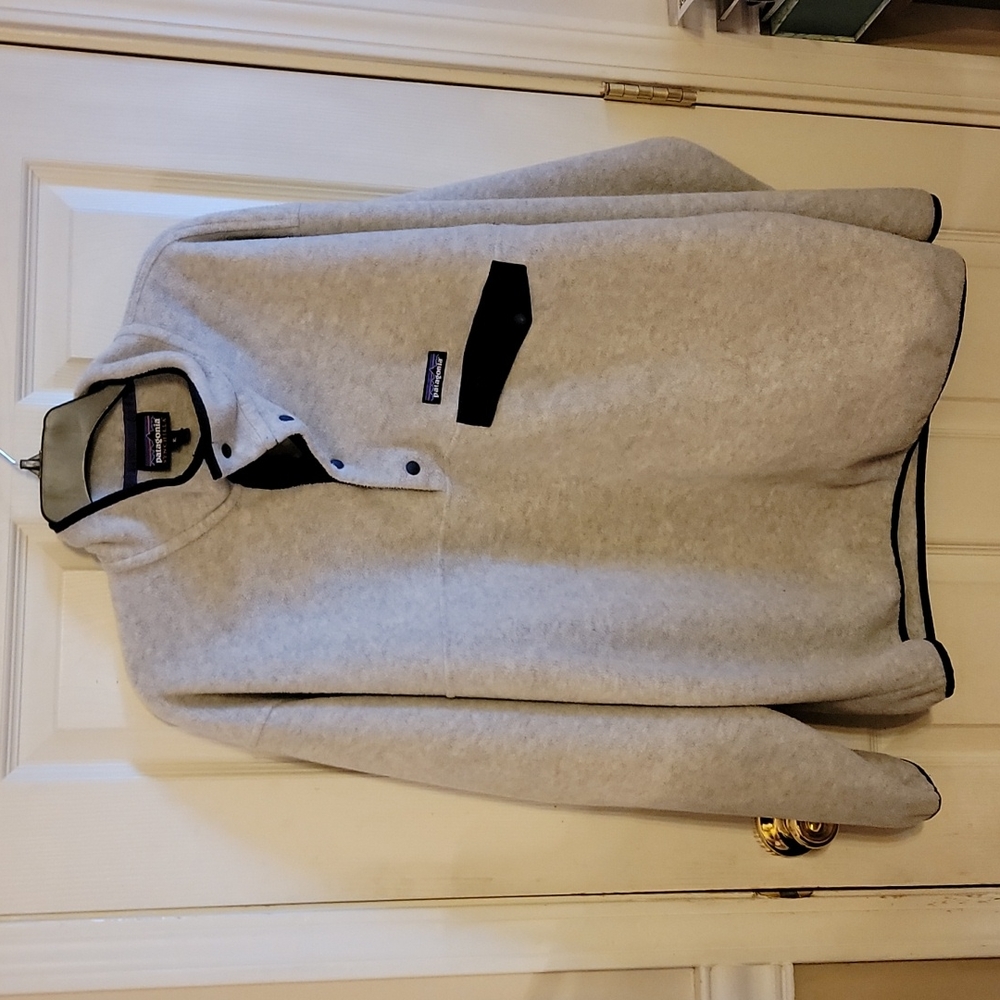 Men's Patagonia XL Synchilla Quarter Snap Fleece Pullover Good Used Condition